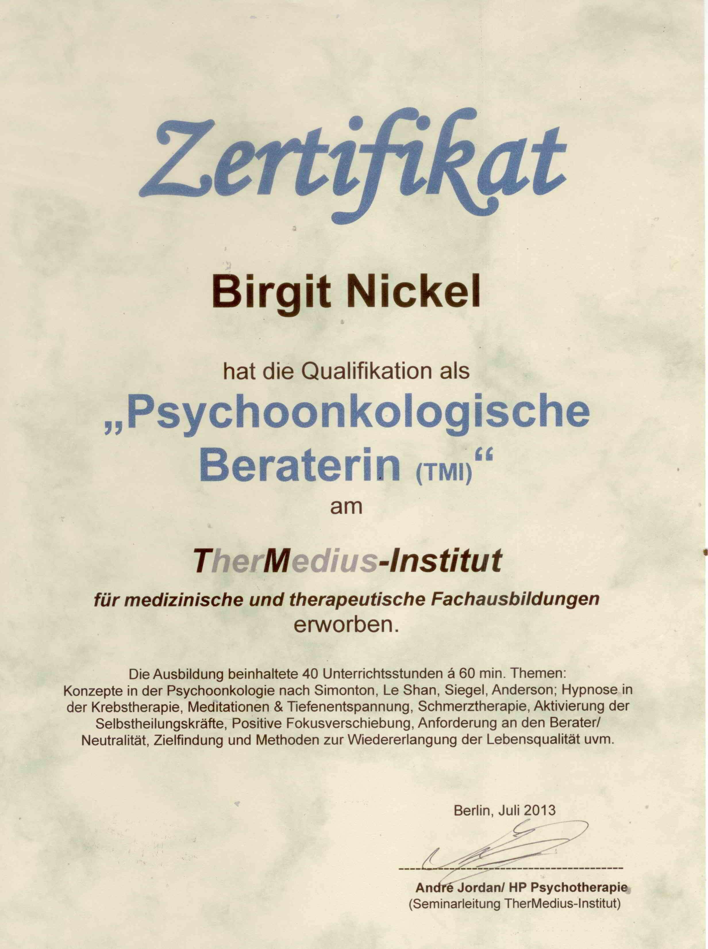 Psychoonkologie Psychoonkologie